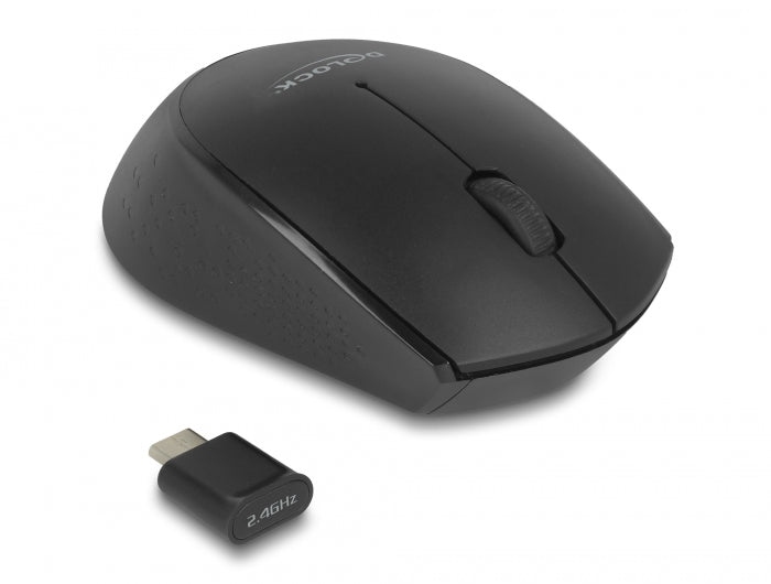 Delock Optische 3-Tasten Mini Maus USB Type-C™ 2,4 GHz kabellos