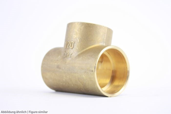 T-Stück Messing 1-5/8" max. 120bar, -40...150°C