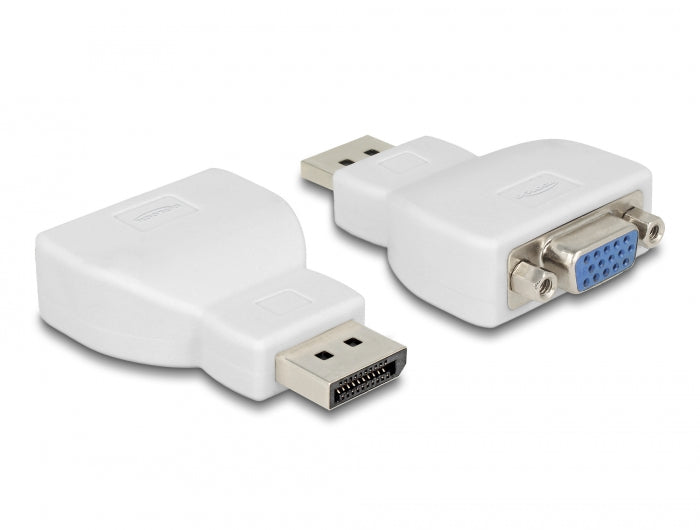 Delock Adapter DisplayPort 1.2 Stecker > VGA Buchse weiß