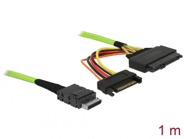 Delock Kabel OCuLink PCIe SFF-8611 zu U.2 SFF-8639 1 m