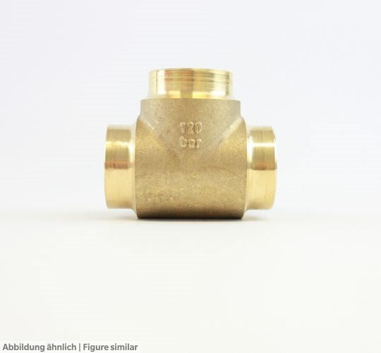 T-Stück Messing 1-1/8 x 7/8 x 1-1/8" max. 120bar, -40...150°C