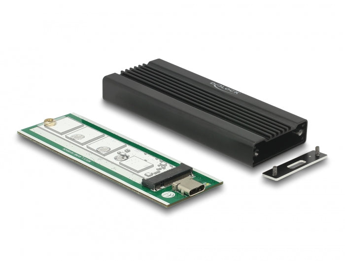 Delock Externes Gehäuse für M.2 NVMe PCIe SSD mit SuperSpeed USB 10 Gbps USB Type-C™ Buchse