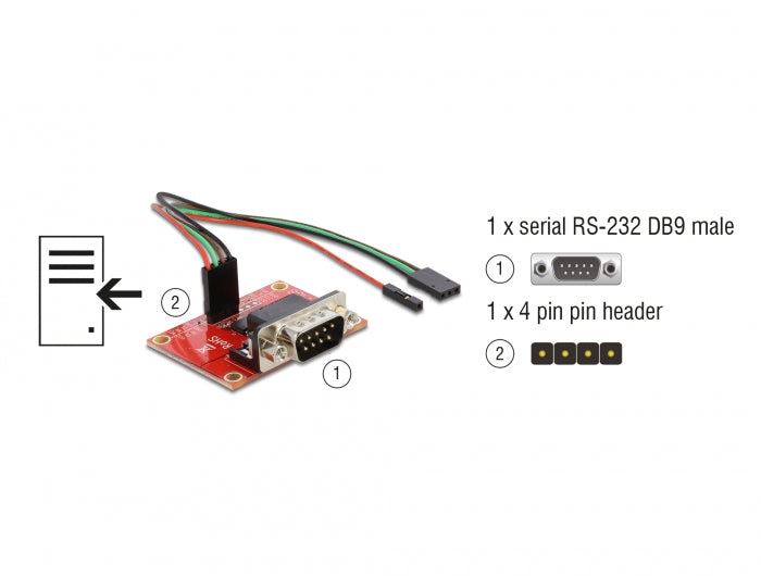 Delock Adapter Raspberry Pi GPIO Pin Header > Seriell RS-232