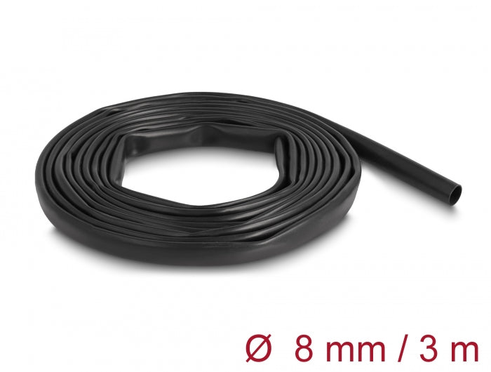 Delock PVC Isolierschlauch 3 m x 8 mm schwarz