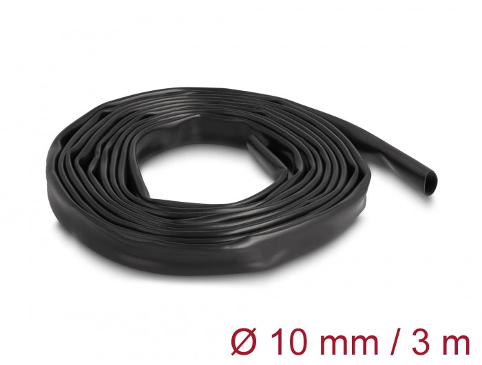 Delock PVC Isolierschlauch 3 m x 10 mm schwarz