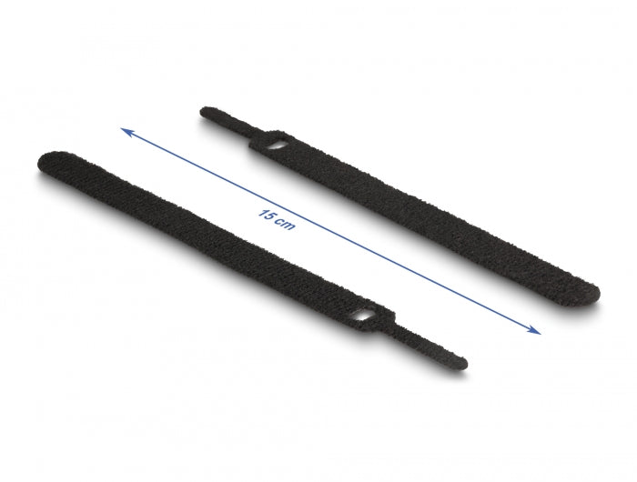 Delock Klett-Kabelbinder L 150 x B 12 mm farbig Set 10 Stück
