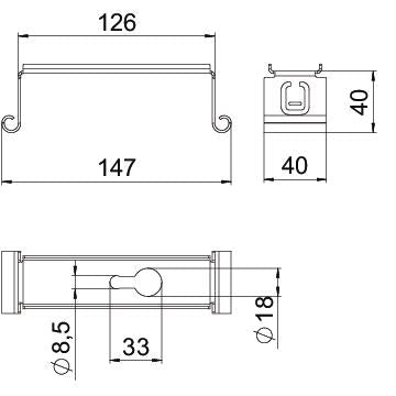 BETTERMANN Wand-/Deckenbügel 150x150mm MAH 150 FS Mittenabhäng Kabelrinne