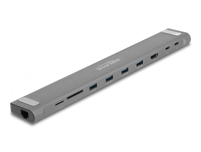 Delock USB Type-C™ Slim Dockingstation 4K - HDMI / USB 3.2 Gen 1 / LAN / SD / PD 3.0