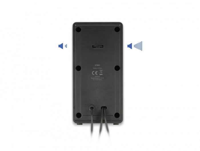 Delock Stereo 2.0 PC Lautsprecher mit 3,5 mm Klinkenstecker und USB Stromversorgung