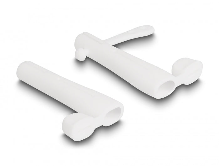 Delock Staubschutz für USB Type-C™ Stecker und Apple Lightning™ Stecker Set 2 Stück weiß