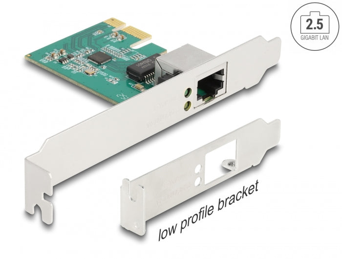 Delock PCI Express x1 Netzwerkkarte 2,5 Gigabit LAN 1 x RJ45 RTL8125