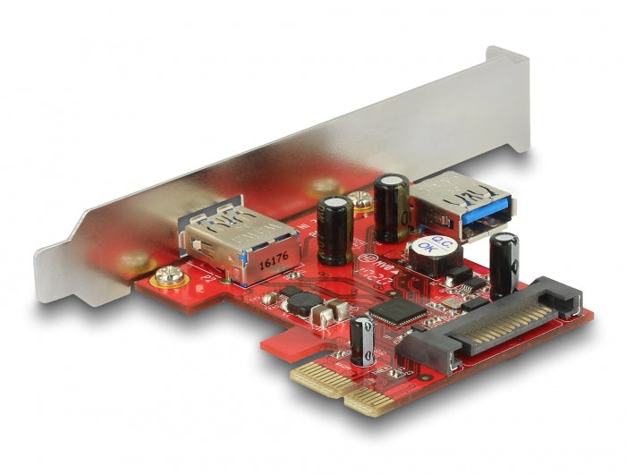 Delock PCI Express x1 Karte zu 1 x extern + 1 x intern USB 5 Gbps