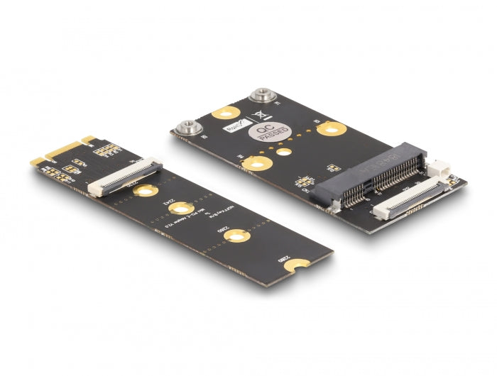 Delock Konverter M.2 Key B+M Stecker zu 1 x Mini PCIe Slot half size / full size mit flexiblem Kabel