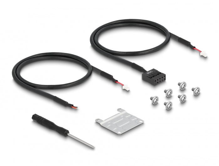 Delock Konverter M.2 Key B+M Stecker zu 1 x Mini PCIe Slot half size / full size mit flexiblem Kabel