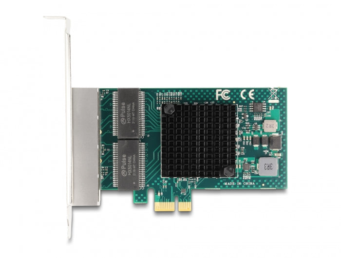 Delock PCI Express x1 Netzwerkkarte Gigabit LAN 4 x RJ45 BCM