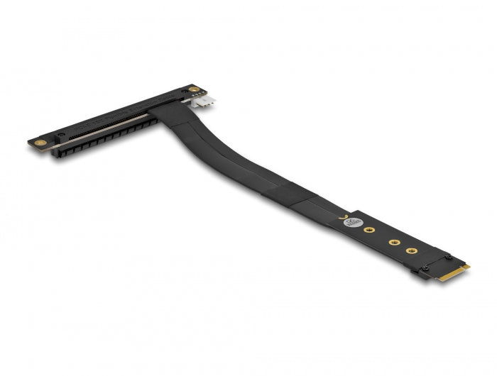 Delock M.2 Key M zu PCIe x16 NVMe Adapter gewinkelt mit 20 cm Kabel