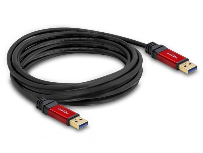 Delock USB 5 Gbps Kabel Typ-A Stecker zu Typ-A Stecker 5 m Metall