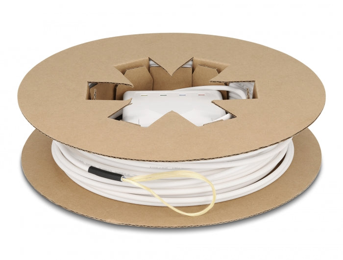 Delock LWL Anschlussdose 2 x SC/APC Simplex mit Verlegekabel Set 30 m