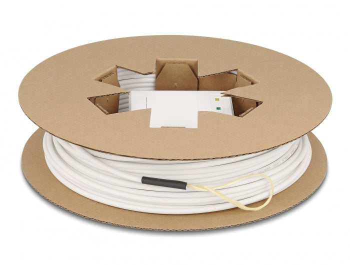 Delock LWL Anschlussdose 2 x SC/APC Simplex mit Verlegekabel Set 40 m