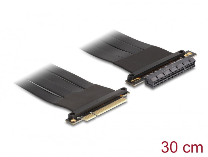 Delock Riser Karte PCI Express x8 Stecker zu x8 Slot mit Kabel 30 cm