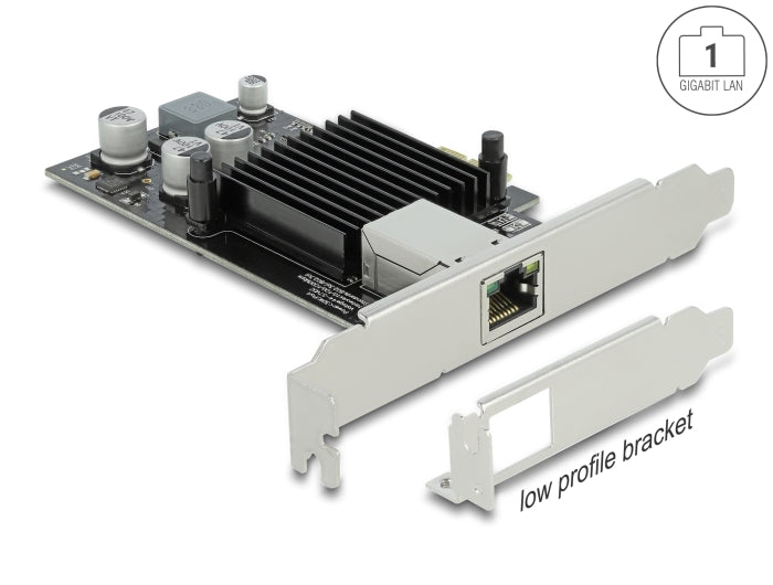 Delock PCI Express x1 Netzwerkkarte Gigabit LAN 1 x RJ45 mit PoE+ i210
