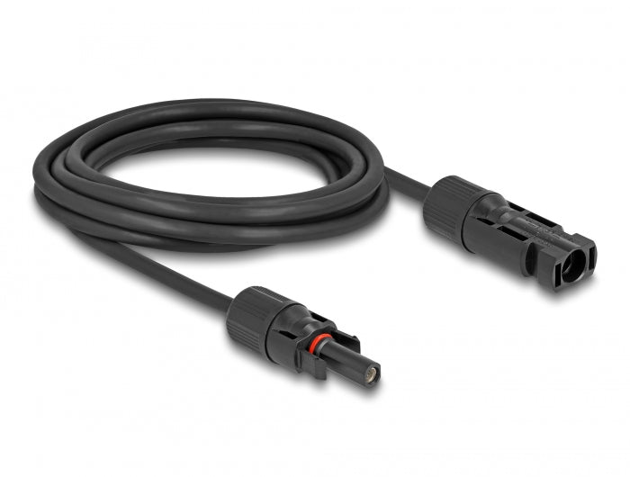 Delock DL4 Solar Kabel 6 mm² Stecker zu Buchse 3 m schwarz