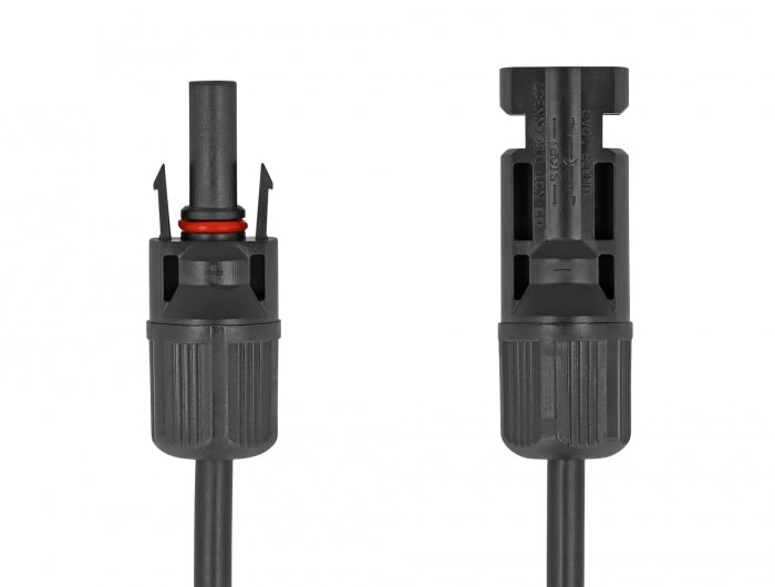 Delock DL4 Solar Kabel 6 mm² Stecker zu Buchse 3 m schwarz