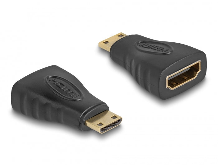 Delock Adapter High Speed HDMI C Stecker zu A Buchse