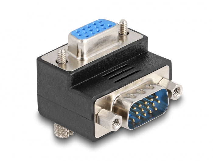 Delock Adapter VGA Stecker zu Buchse 90° gewinkelt