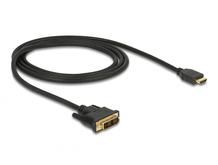 Delock HDMI zu DVI 18+1 Kabel bidirektional 1 m
