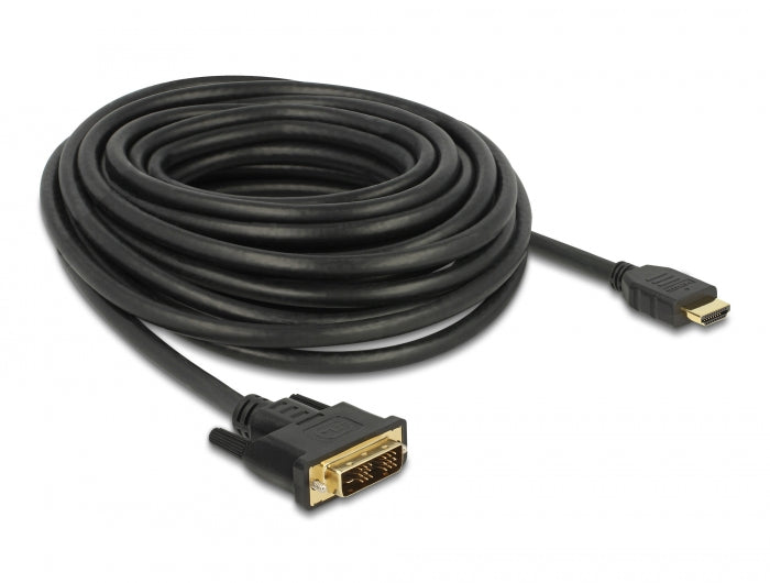 Delock HDMI zu DVI 18+1 Kabel bidirektional 10 m