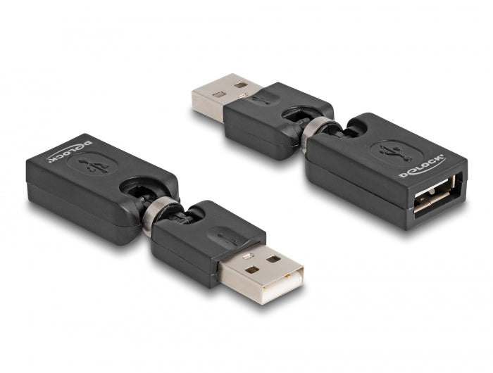 Delock Rotationsadapter USB 2.0-A Stecker zu Buchse