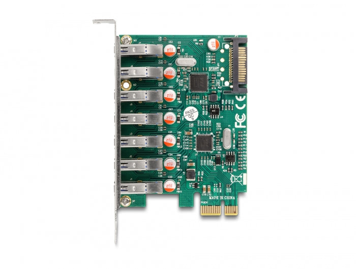 Delock PCI Express x1 Karte zu 7 x extern USB 5 Gbps Typ-A Buchse