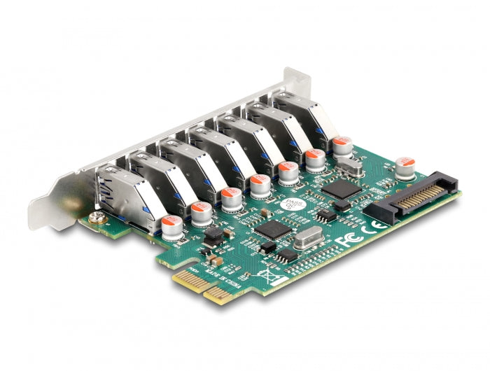 Delock PCI Express x1 Karte zu 7 x extern USB 5 Gbps Typ-A Buchse