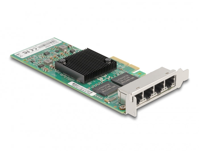 Delock PCI Express x4 Netzwerkkarte Gigabit LAN 4 x RJ45 i350