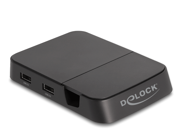 Delock Smartphone Dockingstation 4K mit integrierter Halterung - HDMI / USB / Hub / SD / Micro SD für Android oder Windows
