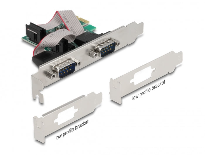 Delock PCI Express x1 Karte zu 2 x Seriell RS-232