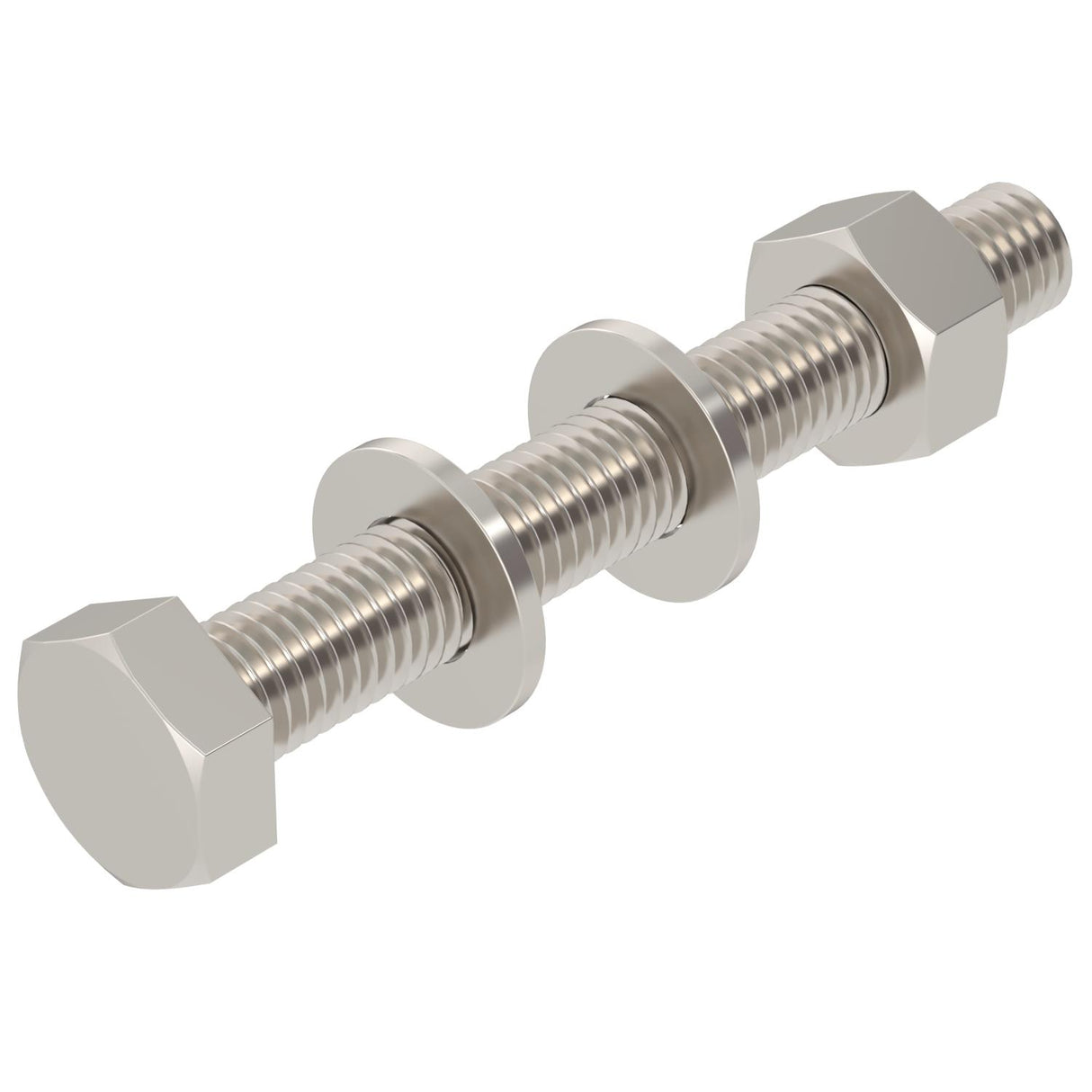 BETTERMANN Sechskantschraube M10x80mm SKS-Serie SKS 10x80 A4 m.Mutter M17