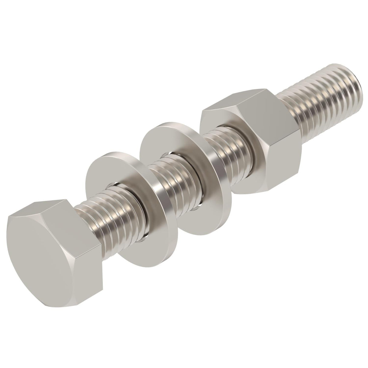 BETTERMANN Sechskantschraube M12x80mm SKS-Serie SKS 12x80 A2 m.Mutter M19