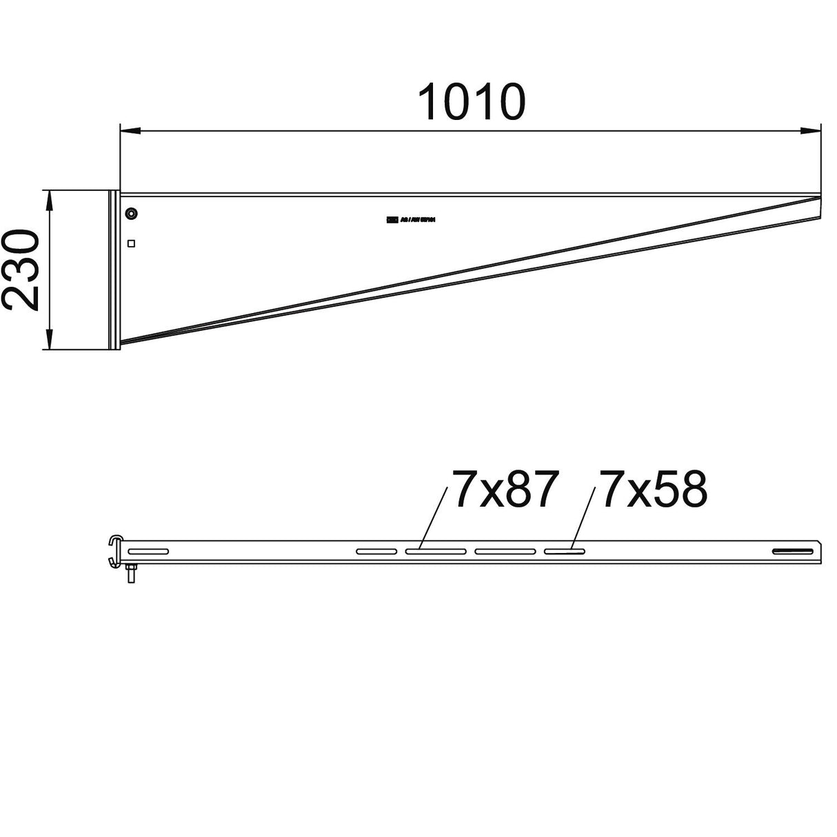 BETTERMANN Stielausleger 1010mm 5500N ST AS 55-Serie AS 55 101 FT