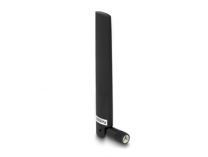 Delock LoRa 868 MHz Antenne SMA Stecker 3 dBi omnidirektional mit Kippgelenk schwarz