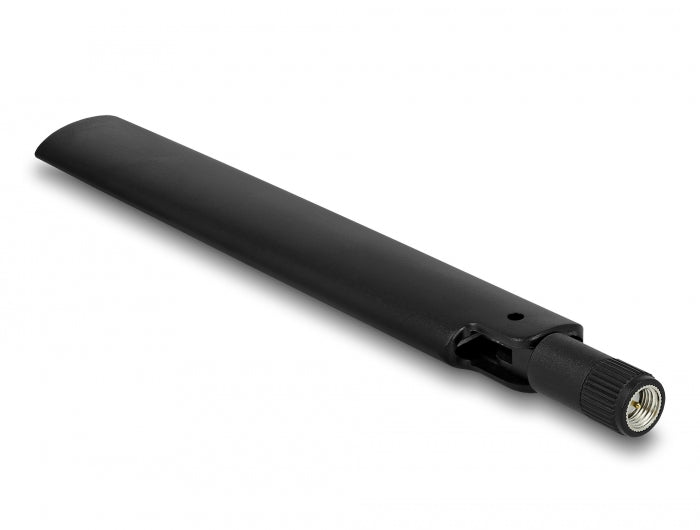 Delock LoRa 868 MHz Antenne SMA Stecker 3 dBi omnidirektional mit Kippgelenk schwarz