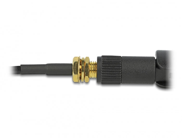 Delock LoRa 868 MHz Antenne SMA Stecker 3 dBi omnidirektional mit Kippgelenk schwarz