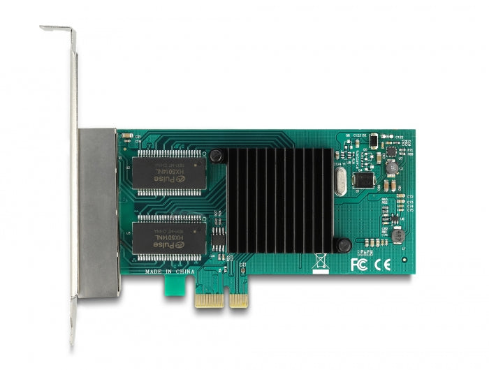 Delock PCI Express x1 Netzwerkkarte Gigabit LAN 4 x RJ45 i350