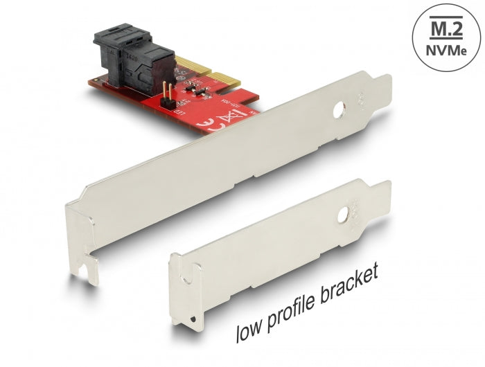 Delock PCI Express x4 Karte > 1 x intern SFF-8643 NVMe - Low Profile Formfaktor