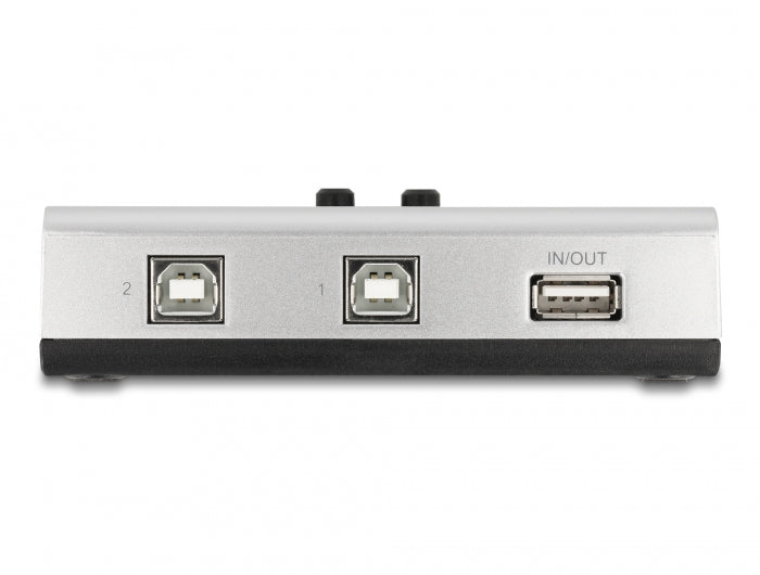 Delock Umschalter USB 2.0 mit 2 x Typ-B Buchse zu 1 x Typ-A Buchse manuell bidirektional