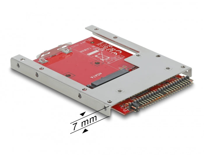 Delock Konverter IDE 44 Pin > mSATA mit 2.5″ Rahmen - 7 mm