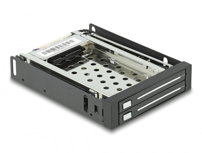 Delock 3.5″ Wechselrahmen für 2 x 2.5″ SATA HDD / SSD