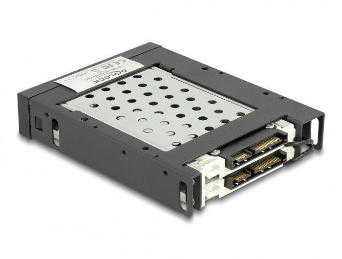 Delock 3.5″ Wechselrahmen für 2 x 2.5″ SATA HDD / SSD