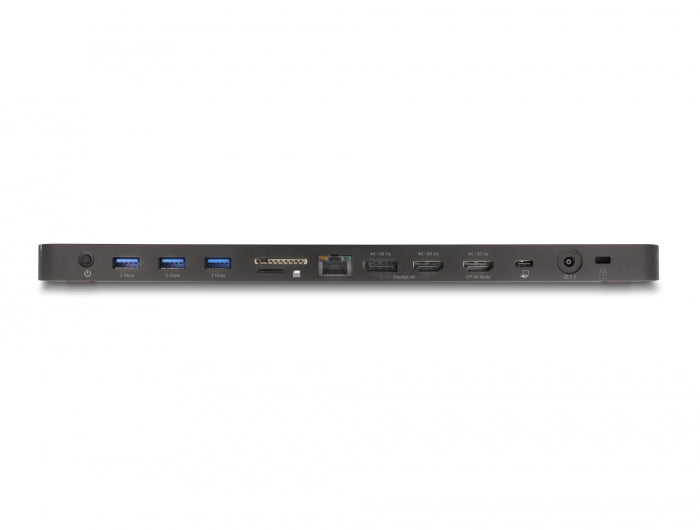 Delock USB Type-C™ Triple Display Dockingstation mit DisplayLink® 4K / USB 5 Gbps / LAN / SD / Audio / PD 80 W